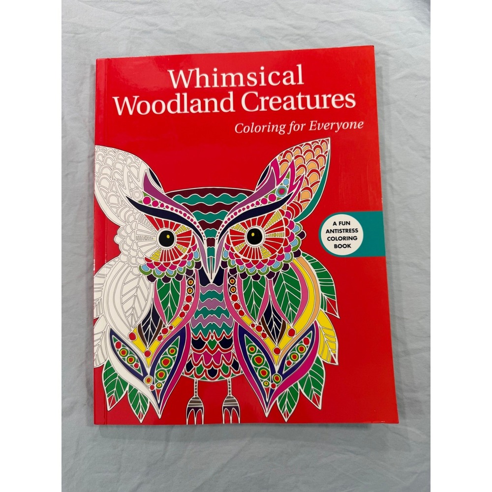 Whimsical Woodland Creatures Antistress Coloring Book Skyhorse Publishing 2016